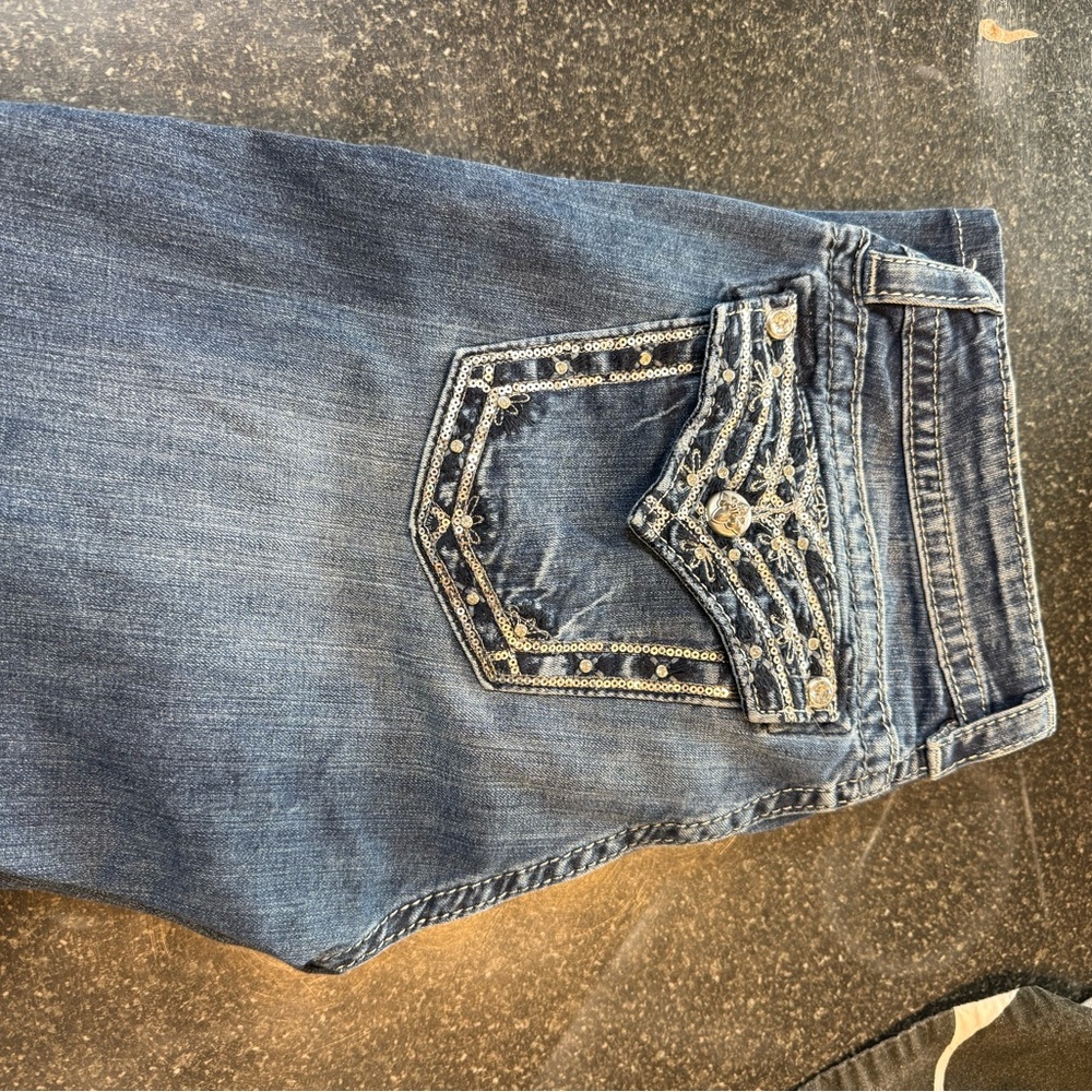 Embellished Blue Jeans